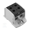 Zacisk rozdziału potencjału, złącze śrubowe, czarny, 185 mm2, 353 A, 1000 V, liczba przyłączeń: 4, liczba poziomów: 1, WPD 232 2X185/2X185 BK