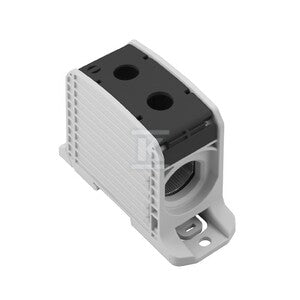 Zacisk rozdziału potencjału, złącze śrubowe, czarny, 300 mm2, 520 A, 1000 V, liczba przyłączeń: 2, liczba poziomów: 1, WPD 133 1X300/1X300 BK