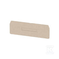 Płyta separacyjna (terminal), Ciemnobeżowy, Wysokość: 104.35 mm, Szerokość: 2 mm, V-0, Wemid, ZAP/TW4/4AN