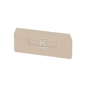 Płyta separacyjna (terminal), Ciemnobeżowy, Wysokość: 83.8 mm, Szerokość: 2 mm, V-0, Wemid, ZAP/TW 4/3AN