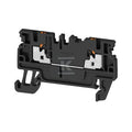 Blok zacisku przelotowego, PUSH IN, czarny, 1.5 mm2, 17.5 A, 500 V, liczba przyłączeń: 2, A2C 1.5 BK