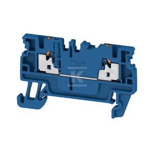 Blok zacisku przelotowego, PUSH IN, Ciemnoniebieski, 1.5 mm2, 17.5 A, 500 V, liczba przyłączeń: 2, A2C 1.5 DBL