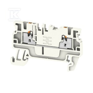 Blok zacisku przelotowego, PUSH IN, Jasnoszary, 1.5 mm2, 17.5 A, 500 V, liczba przyłączeń: 2, A2C 1.5 LTGY