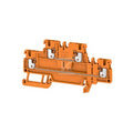 Zacisk modułowy wielorzędowy, PUSH IN, pomarańczowy, 1.5 mm2, 500 V, liczba przyłączeń: 4, liczba poziomów: 2, TS 35, V-0, A2T 1.5 OR