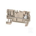 Złączka wtykowa, PUSH IN, Ciemnobeżowy, 1.5 mm2, 17.5 A, 500 V, liczba przyłączeń: 2, liczba poziomów: 1, TS 35, APGTB 1.5 FT 2C/1