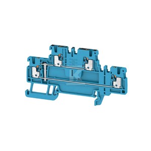 Zacisk modułowy wielorzędowy, PUSH IN, niebieski, 1.5 mm2, 500 V, liczba przyłączeń: 4, liczba poziomów: 2, TS 35, V-0, A2T 1.5 VL BL