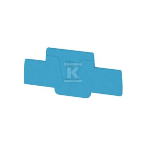 Płytka końcowa i dzieląca styków, niebieski, Wysokość: 82 mm, Szerokość: 2 mm, V-0, Wemid, AEP 2T 1.5 BL