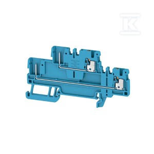 Złączka wtykowa, PUSH IN, niebieski, 1.5 mm2, 17.5 A, 500 V, liczba przyłączeń: 4, liczba poziomów: 2, TS 35, APGTB 1.5 2T 4C/2 BL