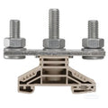 Złączka kołkowa, Przyłącze sworzniowe, Ciemnobeżowy, 120 mm2, 269 A, 1000 V, liczba przyłączeń: 2, liczba poziomów: 1, TS 35, V-0, Wemid, WF 10/2BZ