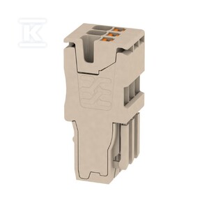 Wtyczka (terminal), PUSH IN, 1.5 mm2, 17.5 A, 500 V, liczba przyłączeń: 1, Liczba biegunów: 3, Szerokość: 10.5 mm, APG 1.5/3