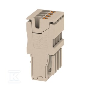 Wtyczka (terminal), PUSH IN, 1.5 mm2, 17.5 A, 500 V, liczba przyłączeń: 4, Liczba biegunów: 4, Szerokość: 14 mm, APG 1.5/4