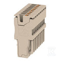 Wtyczka (terminal), PUSH IN, 1.5 mm2, 17.5 A, 500 V, liczba przyłączeń: 8, Liczba biegunów: 8, Szerokość: 28 mm, APG 1.5/8