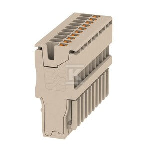 Wtyczka (terminal), PUSH IN, 1.5 mm2, 17.5 A, 500 V, liczba przyłączeń: 10, Liczba biegunów: 10, Szerokość: 35 mm, APG 1.5/10