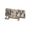 Złączka wtykowa, PUSH IN, Ciemnobeżowy, 4 mm2, 32 A, 800 V, liczba przyłączeń: 2, liczba poziomów: 1, TS 35, APGTB 4 FT 3C/1
