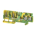 Złączka wtykowa, PUSH IN, zielony / żółty, 4 mm2, 32 A, 800 V, liczba przyłączeń: 4, liczba poziomów: 1, TS 35, APGTB 4 PE 4C/2 DL