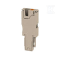 Wtyczka (terminal), PUSH IN, 4 mm2, 32 A, 800 V, liczba przyłączeń: 1, Liczba biegunów: 1, Szerokość: 6.1 mm, APG 4/1