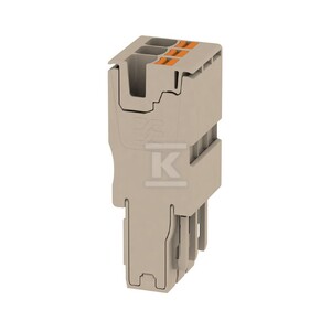 Wtyczka (terminal), PUSH IN, 4 mm2, 32 A, 800 V, liczba przyłączeń: 3, Liczba biegunów: 3, Szerokość: 18.3 mm, APG 4/3