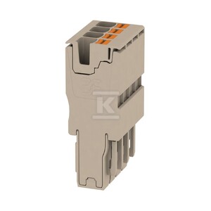 Wtyczka (terminal), PUSH IN, 4 mm2, 32 A, 800 V, liczba przyłączeń: 4, Liczba biegunów: 4, Szerokość: 24.4 mm, APG 4/4