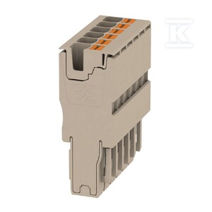 Wtyczka (terminal), PUSH IN, 4 mm2, 32 A, 800 V, liczba przyłączeń: 6, Liczba biegunów: 6, Szerokość: 36.6 mm, APG 4/6