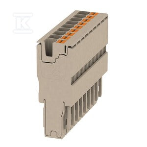 Wtyczka (terminal), PUSH IN, 4 mm2, 32 A, 800 V, liczba przyłączeń: 9, Liczba biegunów: 9, Szerokość: 54.9 mm, APG 4/9