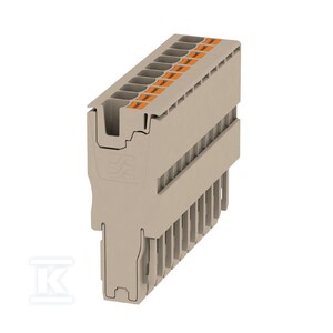 Wtyczka (terminal), PUSH IN, 4 mm2, 32 A, 800 V, liczba przyłączeń: 10, Liczba biegunów: 10, Szerokość: 61 mm, APG 4/10