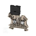 Zacisk bezpiecznika, złącze śrubowe, Ciemnobeżowy, 4 mm2, 6.3 A, 36 V, liczba przyłączeń: 2, liczba poziomów: 1, TS 35, WFS 4 10-36V DB