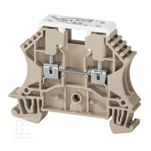 Złączka do termoelementów, złącze śrubowe, Ciemnobeżowy, 2.5 mm2, 55 V, liczba przyłączeń: 2, liczba poziomów: 1, TS 35, V-0, Wemid, WDU 2.5/TC TYP N
