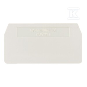 Płyta separacyjna (terminal), szary, Wysokość: 59.5 mm, Szerokość: 2 mm, V-0, Wemid, ZAP/TW 1 GR