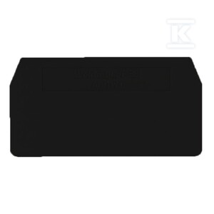 Płyta separacyjna (terminal), czarny, Wysokość: 59.5 mm, Szerokość: 2 mm, V-0, Wemid, ZAP/TW 1 SW