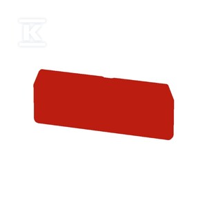 Płyta separacyjna (terminal), czerwony, Wysokość: 79.4 mm, Szerokość: 2 mm, V-0, Wemid, ZAP/TW 3 RT