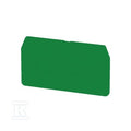 Płyta separacyjna (terminal), zielony, Wysokość: 62 mm, Szerokość: 2 mm, V-0, Wemid, ZAP/TW 4 GN