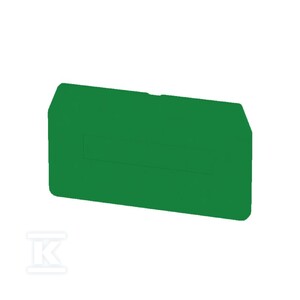 Płyta separacyjna (terminal), zielony, Wysokość: 62 mm, Szerokość: 2 mm, V-0, Wemid, ZAP/TW 4 GN