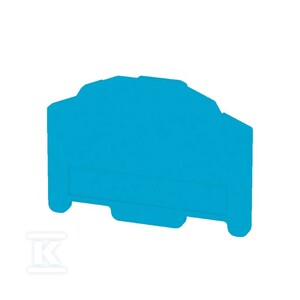Płyta separacyjna (terminal), niebieski, Wysokość: 50.5 mm, Szerokość: 2.5 mm, V-0, Wemid, ZAP/TW7 BL