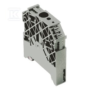 Wspornik końcowy, szary, TS 35, V-2, Wemid, Szerokość: 12 mm, 100 °C, WEW 35/1 GR
