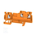 Złączka inicjatora/elementu wykonawczego, PUSH IN, pomarańczowy, 1.5 mm2, 13.5 A, 250 V, liczba przyłączeń: 3, liczba poziomów: 2, TS 35, AIO21 1.5 SO OR