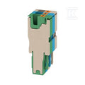 Wtyczka (terminal), PUSH IN, 4 mm2, 32 A, 800 V, liczba przyłączeń: 3, Liczba biegunów: 3, Szerokość: 18.3 mm, APG 4/3-BG-BL-GN