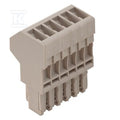 Wtyczka (terminal), złącze śrubowe, 2.5 mm2, 24 A, 500 V, liczba przyłączeń: 6, Liczba biegunów: 6, Szerokość: 31.6 mm, WP 2.5/1AN/6