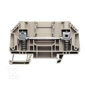 Blok zacisku przelotowego, złącze śrubowe, Ciemnobeżowy, 6 mm2, 41 A, 630 V, liczba przyłączeń: 2, WTD 6 SL O.STB