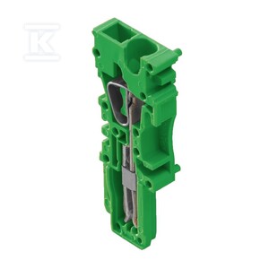 Wtyczka (terminal), złącze wtykowe, 2.5 mm2, 24 A, 500 V, liczba przyłączeń: 1, Liczba biegunów: 1, Szerokość: 5.1 mm, ZP 2.5/1AN ZA GN