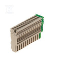 Wtyczka (terminal), złącze wtykowe, 2.5 mm2, 24 A, 500 V, liczba przyłączeń: 13, Liczba biegunów: 13, Szerokość: 66.3 mm, ZP 2.5/1AN/13 GN/BE
