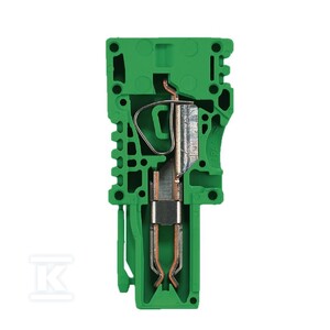 Wtyczka (terminal), złącze sprężynowe, 4 mm2, 32 A, 800 V, liczba przyłączeń: 1, Liczba biegunów: 1, Szerokość: 6.5 mm, ZP 4/1AN ZA GN