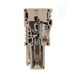 Wtyczka (terminal), złącze sprężynowe, 4 mm2, 32 A, 800 V, liczba przyłączeń: 1, Liczba biegunów: 1, Szerokość: 6.5 mm, ZP 4/1AN