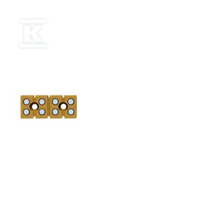 Jedno- oraz wielobiegunowe listwy zaciskowe, złącze śrubowe, Jasnożółty, 2.5 mm2, 24 A, 400 V, liczba przyłączeń: 8, liczba poziomów: 1, MK 3/4
