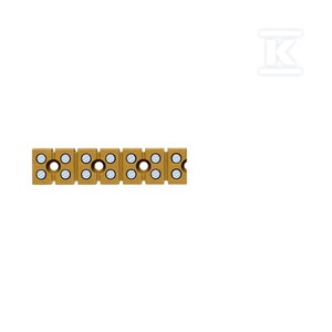 Jedno- oraz wielobiegunowe listwy zaciskowe, złącze śrubowe, Jasnożółty, 2.5 mm2, 24 A, 400 V, liczba przyłączeń: 14, liczba poziomów: 1, MK 3/7