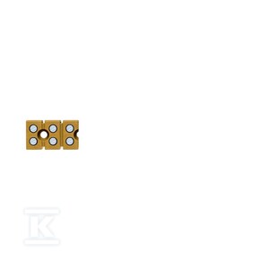 Jedno- oraz wielobiegunowe listwy zaciskowe, złącze śrubowe, Jasnożółty, 2.5 mm2, 24 A, 400 V, liczba przyłączeń: 6, liczba poziomów: 1, MK 3/3/E