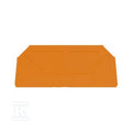 Płytka końcowa do złączek, pomarańczowy, Wysokość: 82.2 mm, Szerokość: 1.5 mm, V-0, Wemid, zatrzaskowe: Tak, WAP WTL6 SL OR