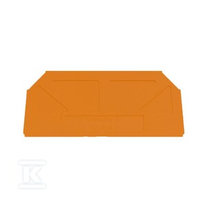 Płytka końcowa do złączek, pomarańczowy, Wysokość: 82.2 mm, Szerokość: 1.5 mm, V-0, Wemid, zatrzaskowe: Tak, WAP WTL6 SL OR