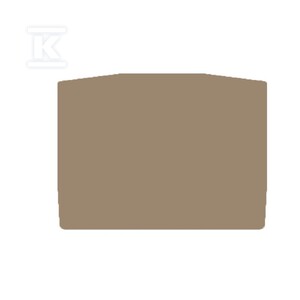 Płyta separacyjna (terminal), Ciemnobeżowy, Wysokość: 56.5 mm, Szerokość: 2.5 mm, V-0, Wemid, ZAP/TW ZDUA2.5-2N