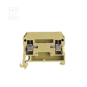 Bloki odczepów probierczych, złącze śrubowe, beżowy / żółty, 4 mm2, 10 A, 250 V, liczba przyłączeń: 2, liczba poziomów: 1, SAKRD/35 O.DLS2