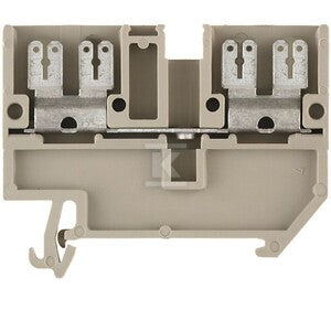 Blok zacisku przelotowego, Port płaski, Ciemnobeżowy, 2.5 mm2, 20 A, 500 V, liczba przyłączeń: 4, AST 1/35 6.3/2.8 DB
